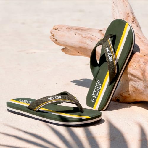 Image of DOCTOR EXTRA SOFT Slipper for Men's | Diabetic & Orthopedic | Lightweight & Comfortable | Soft, Durable & Skid Resistant | Flip-Flop & Slippers for Men's & Boy's D-33