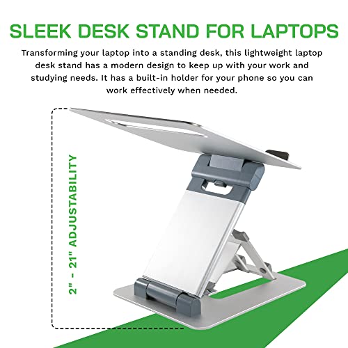 obVus-Solutions-minder-20-Ergonomic-Portable-and-Foldable-Laptop-Stand-with-Integrated-Smartphone-Holder--Perfect-for-10-to-17-Tablets-and-Laptops