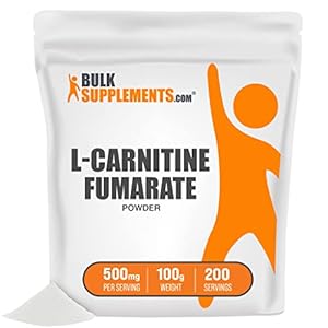 BulkSupplements.com L-Carnitine Fumarate Powder – Supplement for Muscle Recovery & Endurance – Unflavored, Gluten Free…