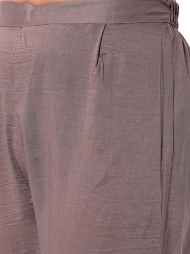 Image of Hritika Self Design Viscose Rayon Kurta & Trousers Set (HRKB0048)