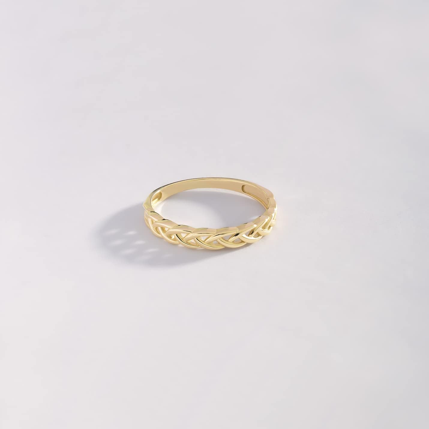 Gelin 10K Solid Gold Stackable Ring for Women