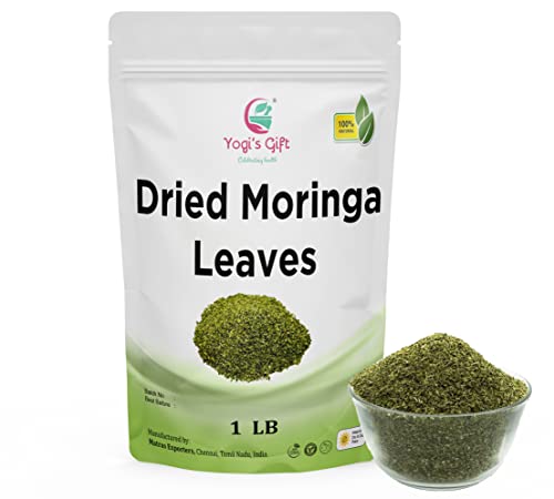 Moringa Leaves Loose 1 LB | Make tea, Springle on salad, Ground and use it | 100% natural Moringa leaf only no stems | te de moringa | by Yogi’s Gift®