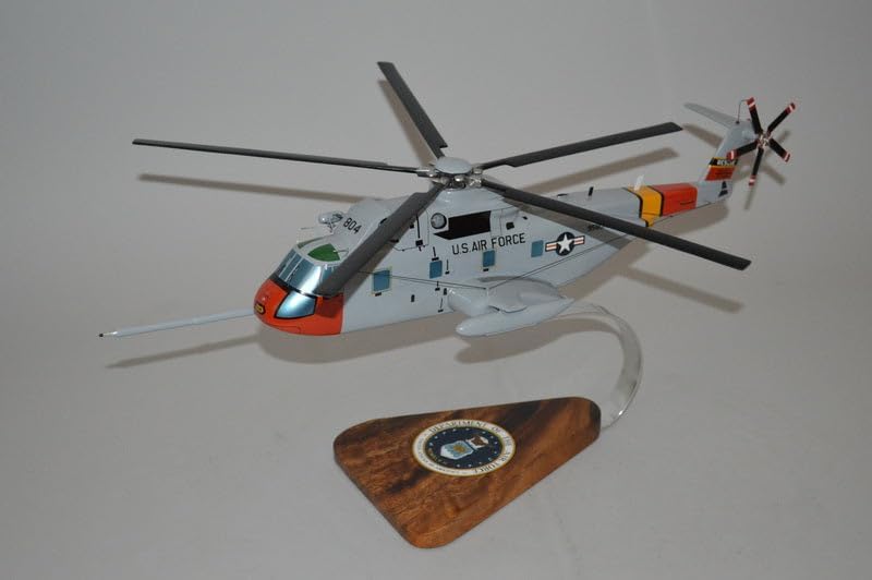 Sikorsky CH-3 HH-3 USAF Jolly Green Air Rescue Helicopter Desktop Display Airplane Model Scale 1/48