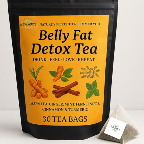 Image of Belly Fat Tea - 30 Tea Bags | Melt Belly Fat Fast with Natural Detox Blend - Water Weight, Bloating, 60 Gm