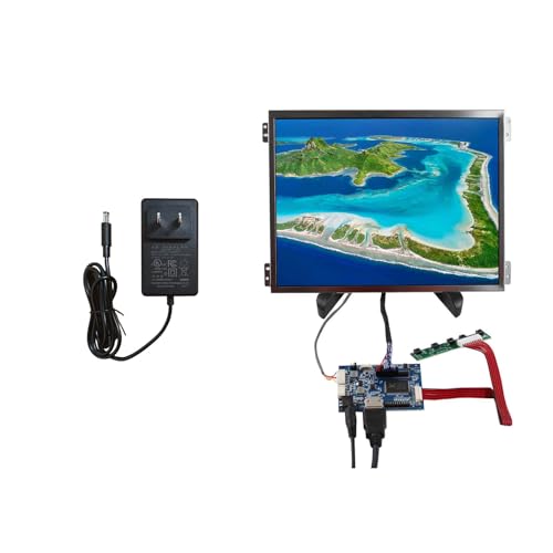 Image of VSDISPLAY 10.4'' IPS 1024x768 LCD Screen with Controller and Power Adapter