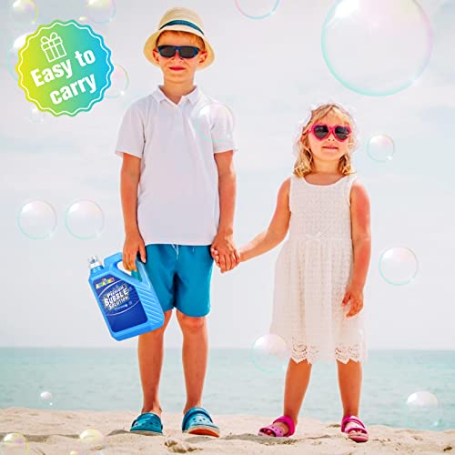 Image of Bubble Solution Refill 70 OZ | Pre-Mix Premium Bubble Refill Solution No Measuring Required | Bubbles for Kids | Bubbles Refills | Bubbles Bulk | Bubble Machine Solution | Kids Easy Grip Bottle