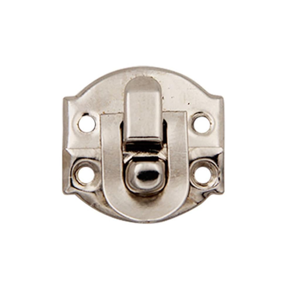 SagaSave 3 Colors Optional Toggle Latch Clamp Buckle Clip Lock Hardware Easy to Install Durable for Cabinet, Wooden Case, Box, Chest, Lid Jig, Tool Box Case(Silver,29mmx27mm)