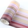 YUBBAEX 12 Rolls Washi Tape Set Natural Color Decorative Tapes for Arts, DIY Crafts, Journals, Planners, Scrapbook, Wrapping Wide -Salty Morandi- (Morandi, 8mm x 12Rolls)