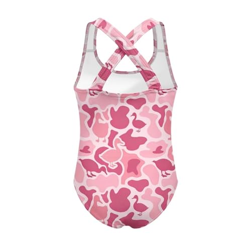 Image of Girls Swimsuit Criss Cross Back 1-Piece Summer Beach Swiwmear