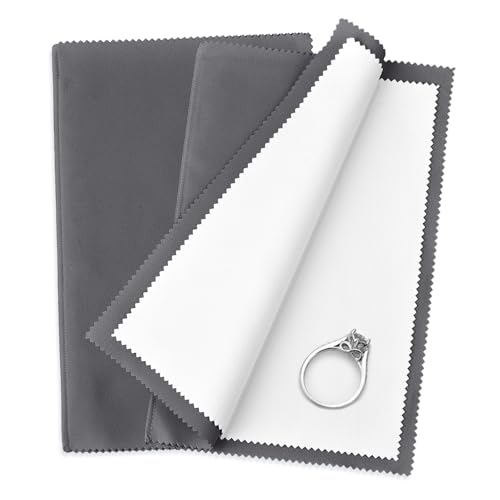 SEVENWELL 2pcs Jewelry Polishing Cleaning Cloth...