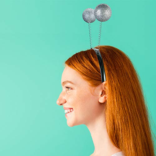 image for meekoo 5 Pieces Martian Alien Headband Funny Ball Head Boppers for Par