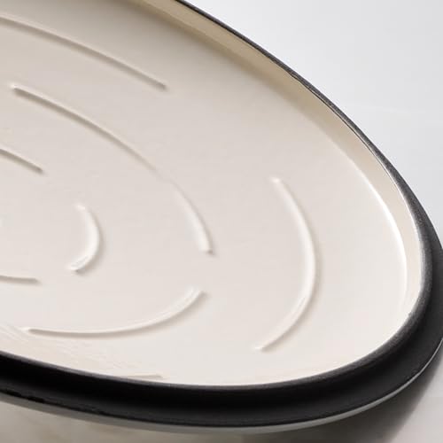 Image of Tramontina Bestow Enameled Cast Iron 7-Qt Oval Dutch Oven Pot with Lid