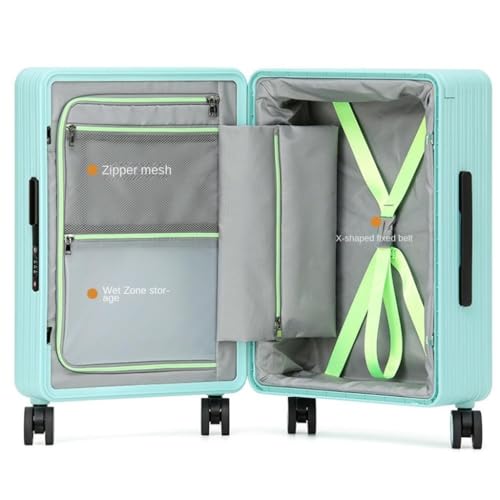 PANKERS Travel Suitcase Women's Fashionable 20-inch Carry-on Suitcase with Wide Trolley Small Casual Travel Password Trolley Case Trolley Case, Pink2