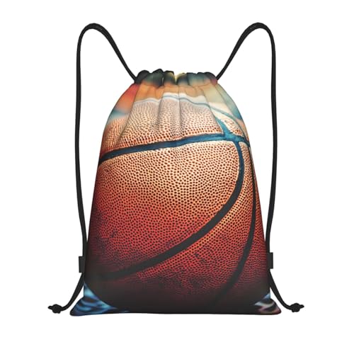 Drawstring Backpack Sports Gym Bags Draw String Bag for Women Men Basketball Drawstring Bags Sackpack
