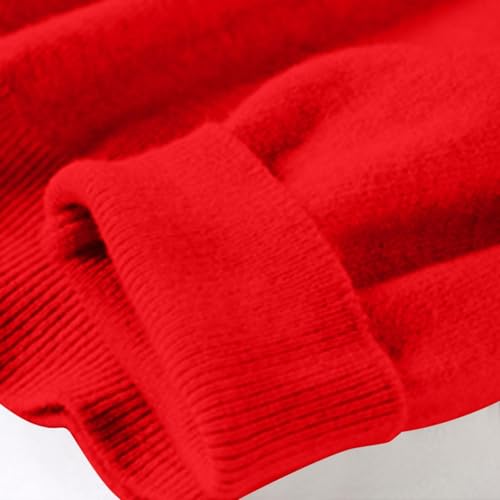 OIOLOYJM Fall Cashmere Sweaters for Women 2025 Crewneck Long Sleeve Tops Knitted Pullovers Lightweight Merino Wool Sweater