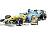 Material: ABS (Plástico) Compatible con 2005 Renault R25 Señal de Muro Fernando Alonso 2005 World Champion 1:18 Cartrix CTLE43001