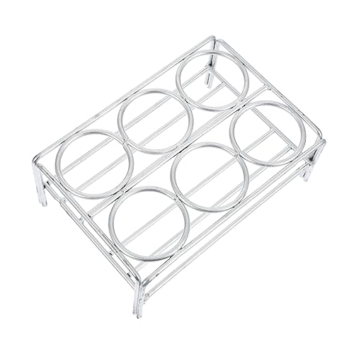 BELLIFFY Laboratory Shelf Chromeplated Crucible Rack Laboratory Supplies Holesplated Nickel Wire Stands Crucible Supporting Tools Nickel Wire Crucible Silver