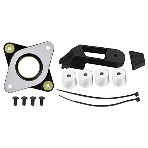 Lysee 3D Printer Parts & Accessories - with M3 Screw Cr-10 3D Printer(Pack of 3) with Y Axis Wire Retrain CR-10 Metal Solid Bed Mount Strain Relief Bracket - (Color: Silver Black)