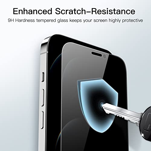 JETech Privacy Full Coverage Screen Protector for iPhone 12 Pro Max 6.7-Inch, Anti-Spy Tempered Glass Film, Edge to Edge Protection Case-Friendly, 2-Pack by JETech - Image 5