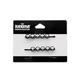 Karina Five Circles Bobby Pins, Black