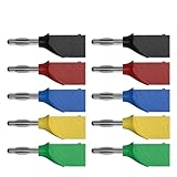 Connecteur électrique à souder en cuivre nickelé, fiche banane empilable de 4MM, 10 pièces, J.10033