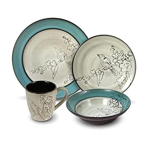 Gourmet Basics Song Bird Geschirr-Set, 16-teilig
