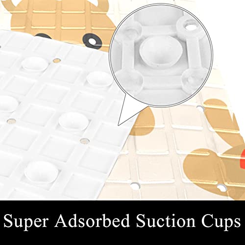 Tapis de douche antidérapant baignoire bébé senior lavable machine à ventouses - 4