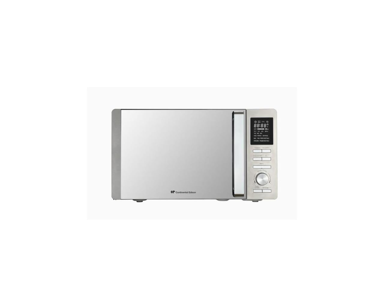 Micro-ondes combiné - CONTINENTAL EDISON - CEMO25SG13S3 - Silver - 25 L - Porte Miroir - 1400 W - Grill 1200 W - Convection 1200 W