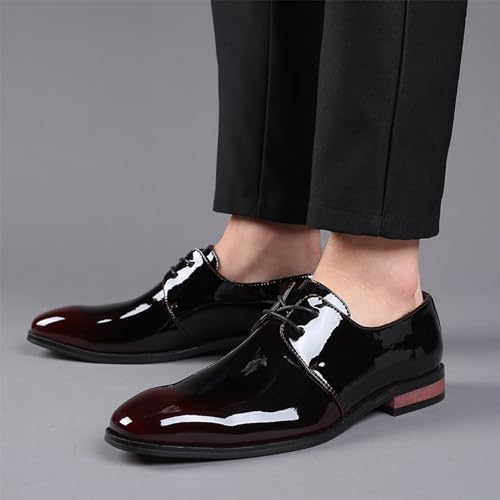 Fashion Pointed Toe Oxford Shoes Business Oxford Shoes Fashion Slip-On Round Toe Casual Work Office Comfortable Business Shoes3