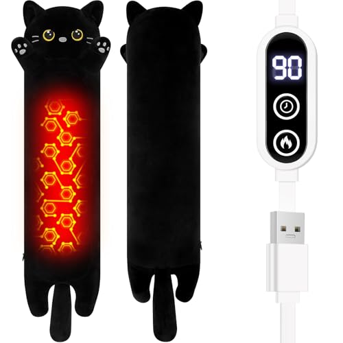 Sprinqdawin Cat Heating Pad-USB Heated Plush Stuffed Animals for Period