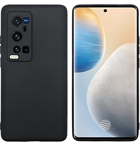 Image of Mobile Back Cover Case for Vivo X60 Pro Plus (Silicone Case|CameraProtection|Black SC1510)