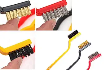 Wire Brush Set | Durable & Reusable | Perfect Accessory For Home Cleaning Chores | Nylon, Brass & Stainless Steel Wire Brushes (All In One Set)