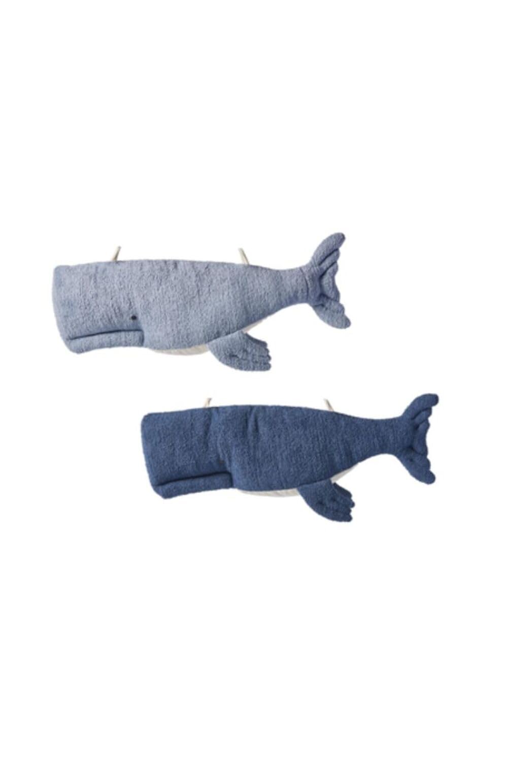 Cadeau de naissance lot 2 peluches de paroi beluga décoration murale bébé