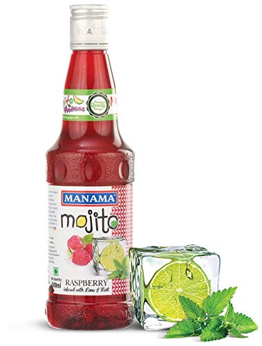 Image of Manama Raspberry Mojito Flavoured Syrup for Mocktails & Cocktails, 500ML