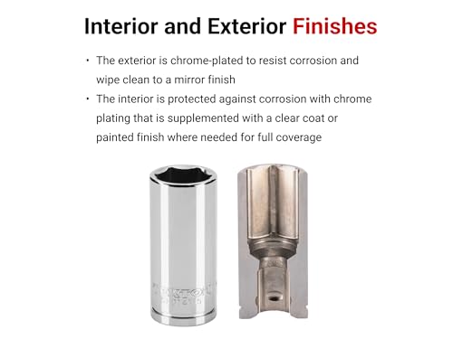 Image of TEKTON 3 /8 Inch Drive x 7 /8 Inch Semi-Deep 6-Point Socket | SHD14022