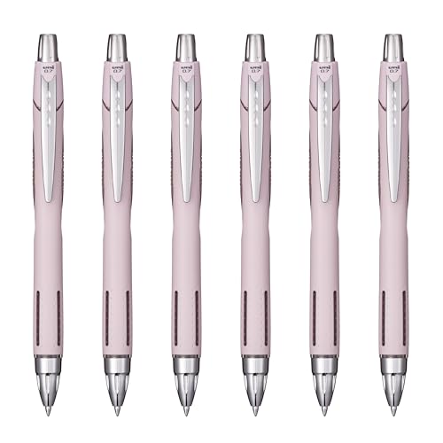 Image of Uni-Ball Jetstream RT Ballpoint Pen, Fine Point (0.7mm), Lavender Barrel, Black Ink, 6 Pens