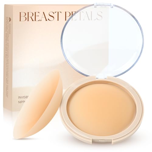 Nipple Covers for Women – Reusable Sticky Silicone Nipple Covers,Seamless Nipple Cover with Travel Box