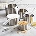 Sur La Table Stainless Steel Measuring Cups Set – 8 Nesting Cups from ¼ to 2 Cups – Durable 18/8 Steel with Easy-Open Ring, Space-Saving Design, Dishwasher