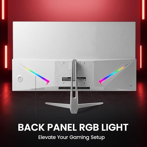 Image of FRONTECH 27 inch Gaming LED Monitor | Full HD (1920 x 1080) | 1ms | 240Hz | Panel RGB Light | Built-in Speakers | 99% sRGB | VESA Mount, HDMI & DP Ports (MON-0052A)