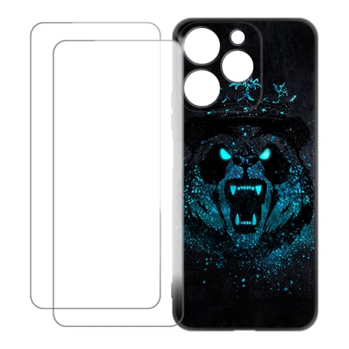 UOGNADGD OPPO Realme Note 70T 4G �Ƃ̌݊������� �J�X�^���J���t���P�[�X�{�����K���X�ی�t�B����2���t�� ? �Ռ��z�������h�~ (�{���Ă���p���_)