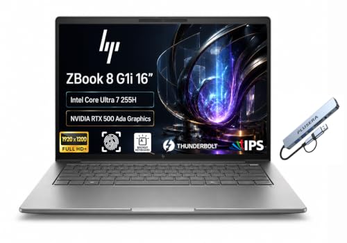 Image of HP ZBook 8 G1i Mobile Workstation, Core Ultra 7 255H, NVIDIA RTX 500 Ada