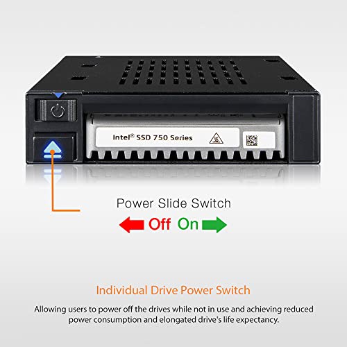 Carcasa externa ICY DOCK para SSD U.2 NVMe 3.5" miniatura 6