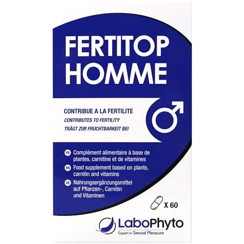 Labophyto FertiTop Homme (60 Kapseln) - maximale Fruchtbarkeitsunterstützung – Nahrungsergänzungsmittel zur Förderung der männlichen Reproduktionsgesundheit für eine optimale Empfängnis