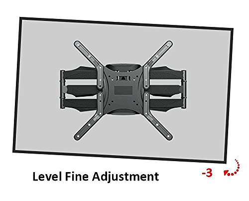Support mural TV en acier inoxydable robuste avec fixation articulée durable - 4