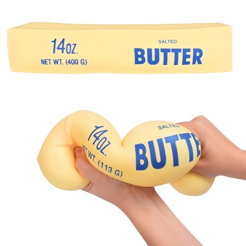 Toymendous Squeeze Butter Jumbo Squishy Stress Toy Children Ages 3+ 10.5 inches Long Stretch & Squish