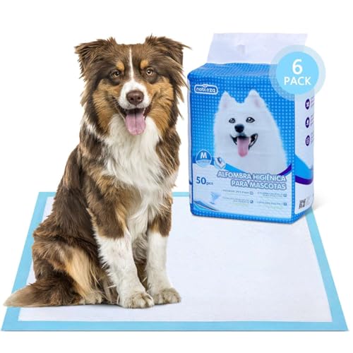 Nobleza 300Pz Empapadores Perros Alfombrilla higiénica de Entrenamiento para Perros. Ultraabsorbente 90x60cm