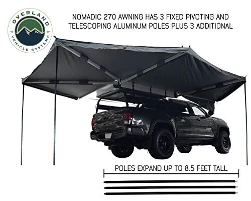 Nomadic Ovs Awning 270 Passenger Side - Dark Gray Cover With Black Cover Universal #TOP3