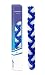 Havdalah Candle Braided Blue and White Round, 1-Pack - Jerusalem