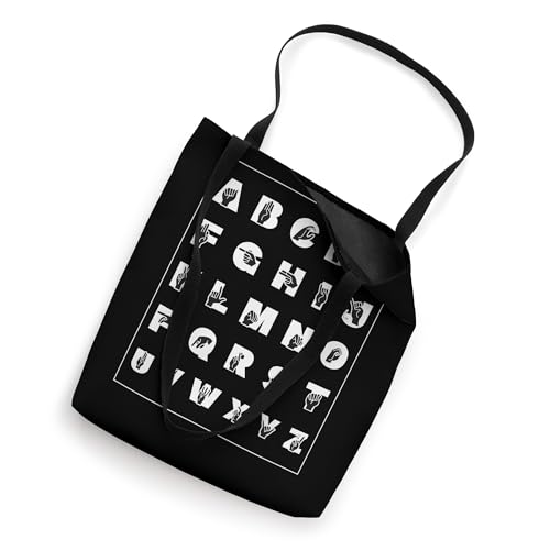 Bolsa Tote con Alfabeto de Lengua de Señas ASL miniatura 2