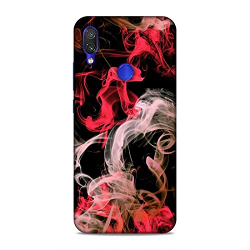 Image of Printed Mobile Back Hard Case Cover for Redmi Note 7 / 7S / 7 Pro | Smoke, Colourful Smoke, Red, White-2201
